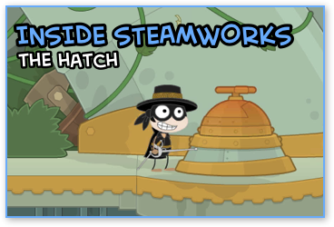 Hatch in Poptropica Steamworks Island