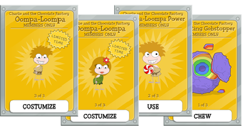 Poptropica Cheats for Charlie and the Chocolate Factory