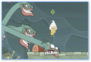 Jumping on the Hydra in Poptropica Mythology Island