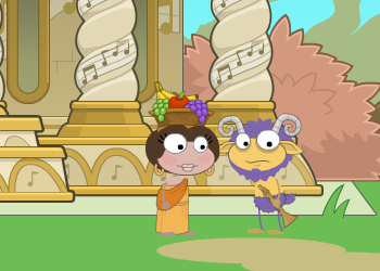Poptropica Mythology Island - Talking to a Satyr