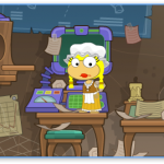 Inside Mordred's Hideout in Poptropica Astro-Knights Island