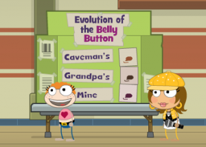 Poptropica Shrink Ray Science Fair - Evolution of the Belly Button