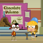 Poptropica Shrink Ray Science Fair - Chocolate Volcano