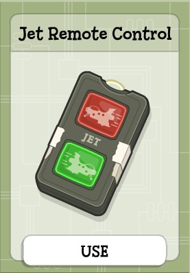Jet Remote Control in Game Show Island