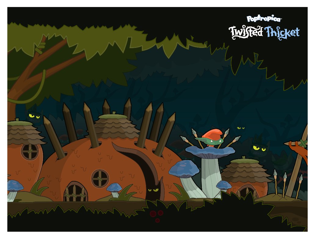 Poptropica Twisted Thicket Island Poster