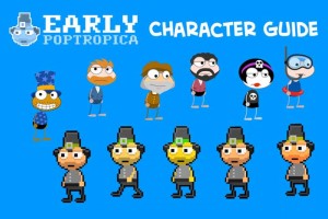 The Early Poptropica Characters