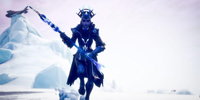 The Fortnite Ice Queen in the Ice Storm
